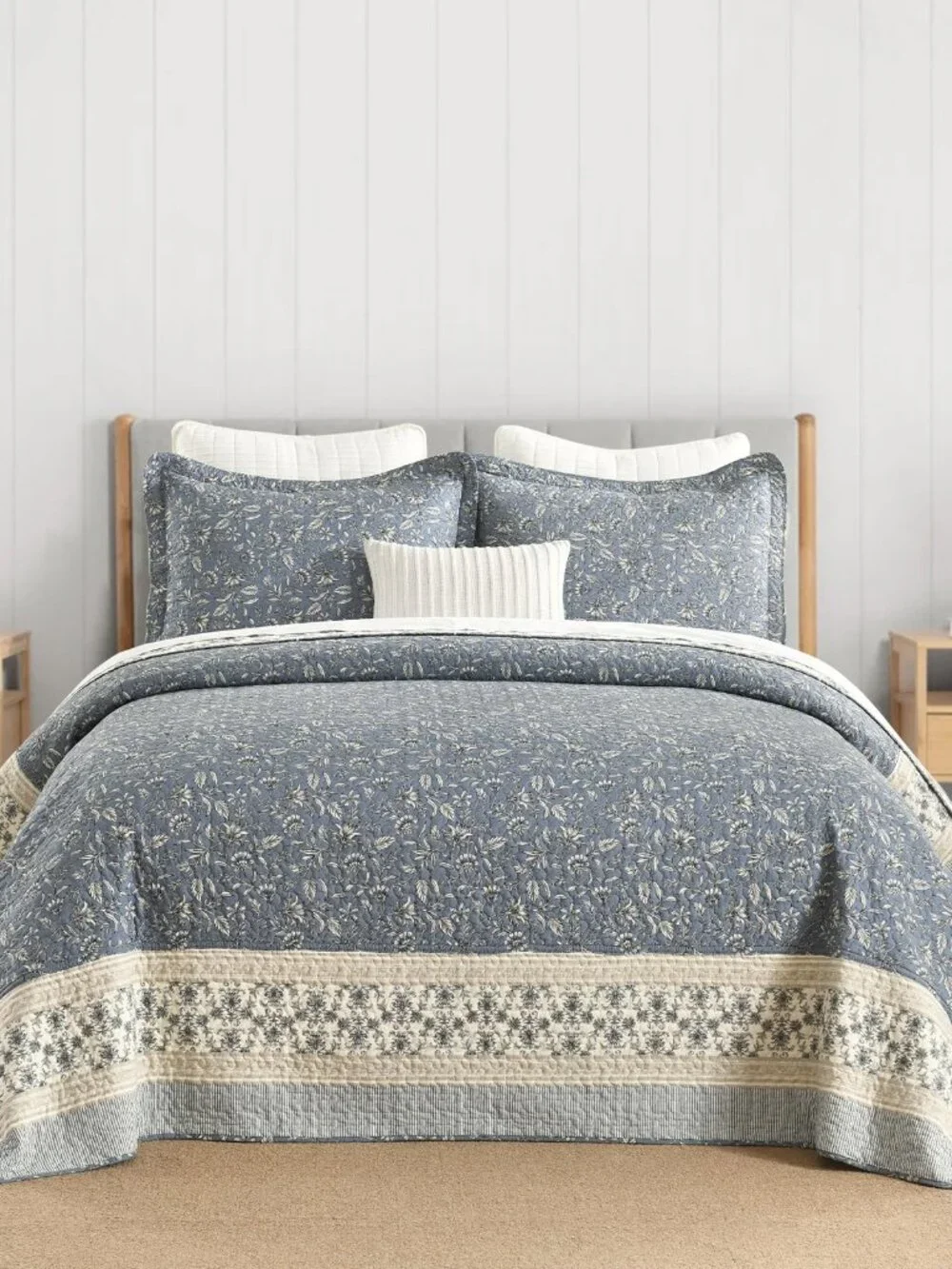 NEW FineStichery Oversized Cotton Quilt KING SIZE * 128X 20 INCHES
